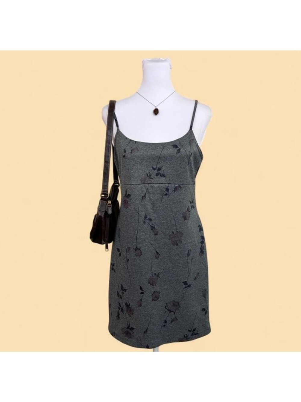 90s floral whimsygoth dress